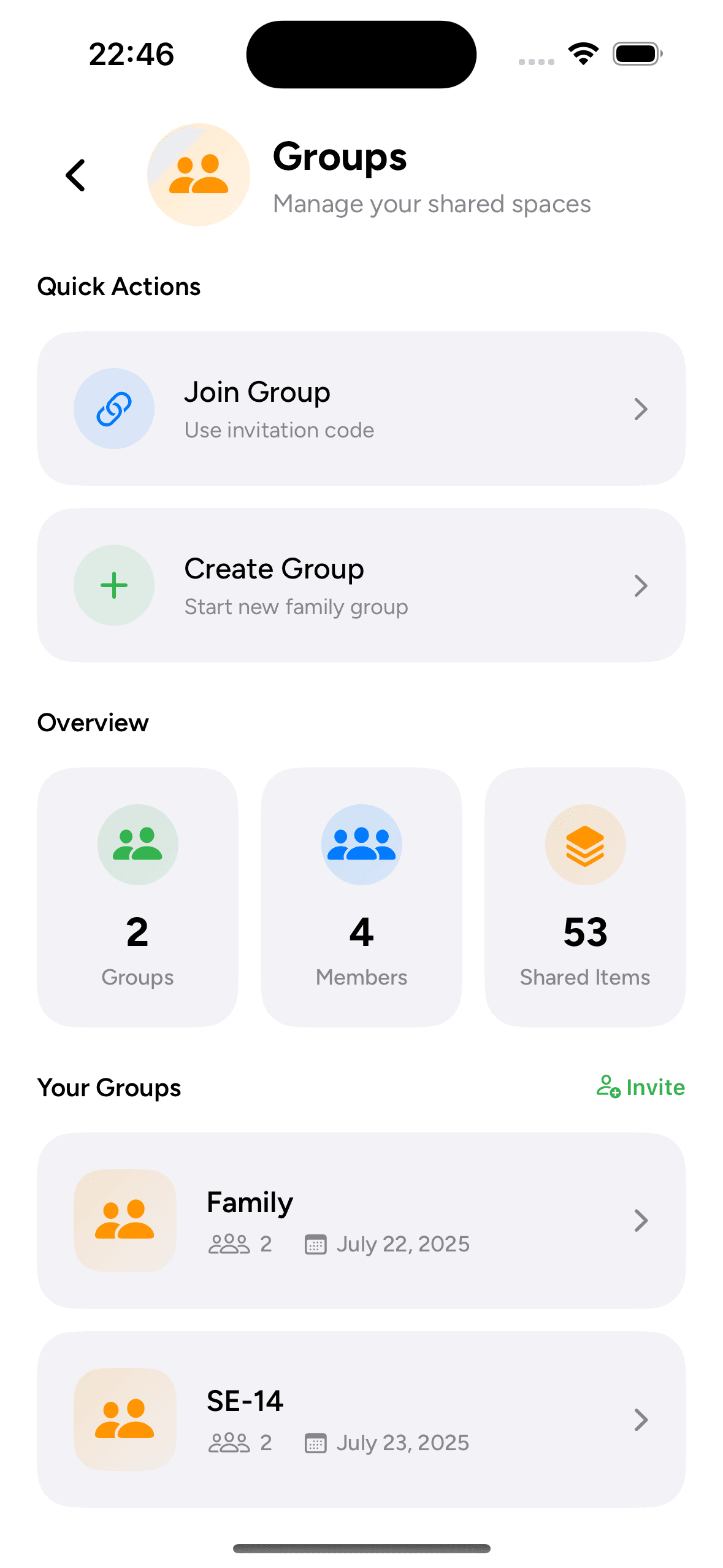 Share with family and stay in sync demo